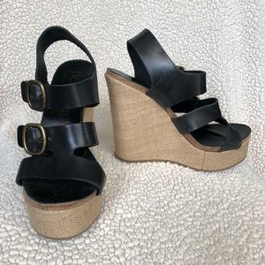 Pedro Garcia Leather Wedges Size 37.5